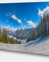 Austrian Alps Seen From Ski Slope - Landscape Art Canvas Print