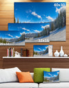 Austrian Alps Seen From Ski Slope - Landscape Art Canvas Print