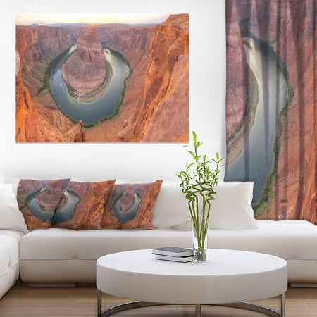 Horseshoe Bend Arizona Panorama - Landscape Art Canvas Print