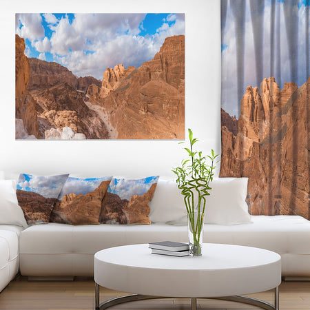White Canyon at South Sinai Egypt - Landscape Art Canvas Print