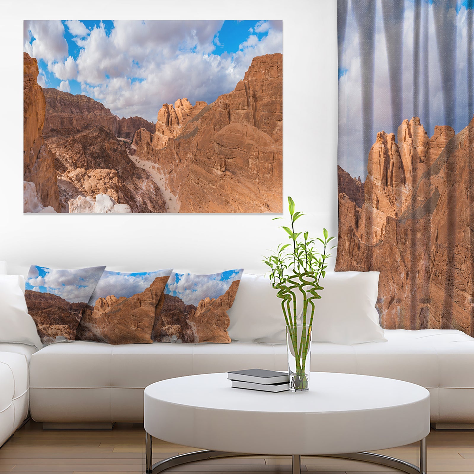 White Canyon at South Sinai Egypt - Landscape Art Canvas Print