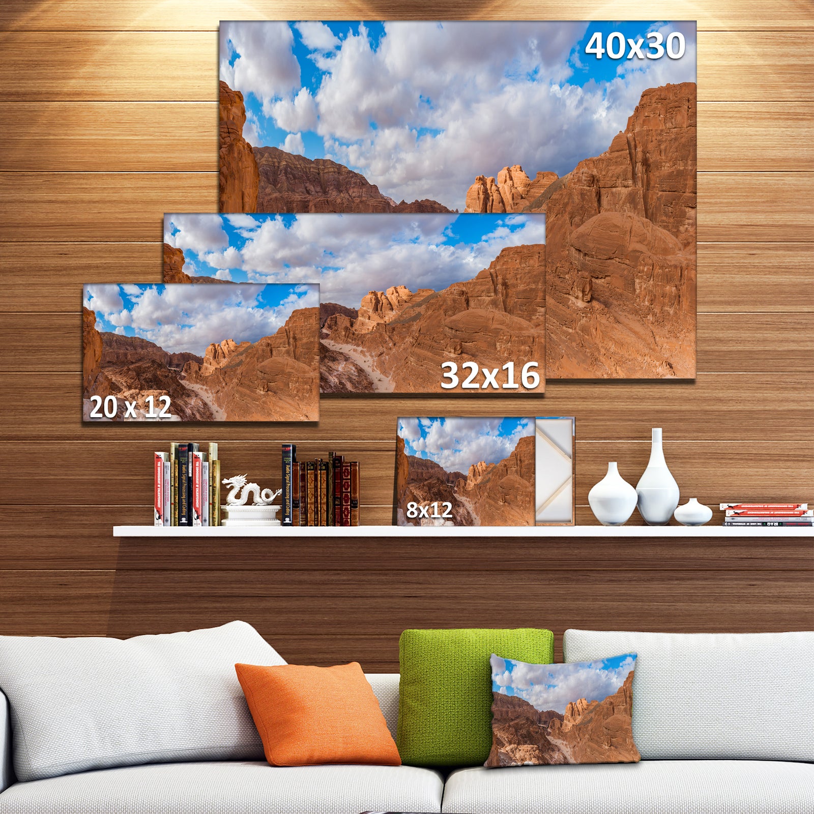 White Canyon at South Sinai Egypt - Landscape Art Canvas Print