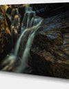 Slow Motion Waterfall in Summer - Landscape Art Canvas Print