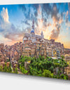 Historic City of Siena Panoramic View - Landscape Art Canvas Print