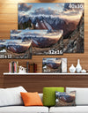 Layers of Foggy Hills Panorama - Landscape Artwork Canvas