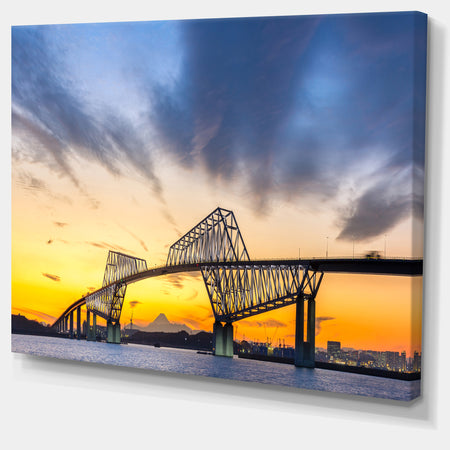Tokyo Gate Bridge Panorama - Landscape Artwork Canvas