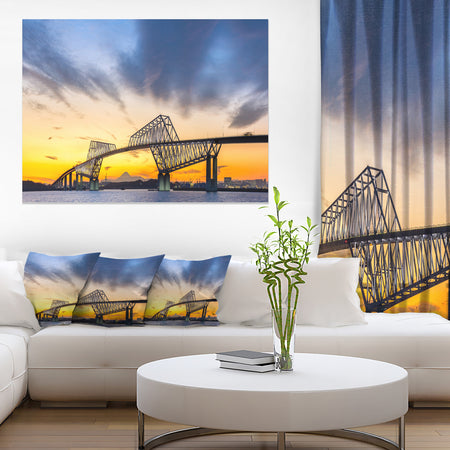 Tokyo Gate Bridge Panorama - Landscape Artwork Canvas