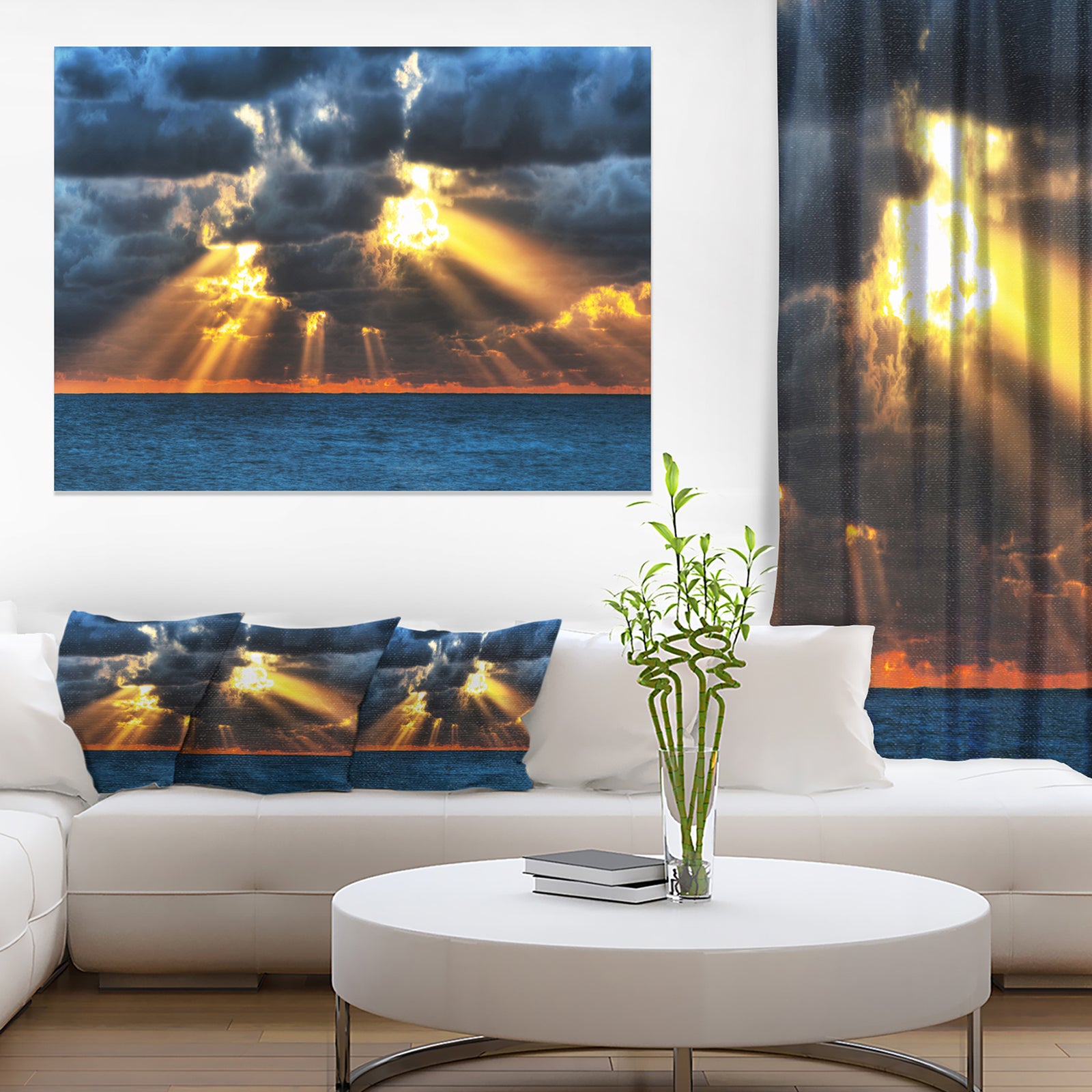 Fight Between Dark and Light - Landscape Artwork Canvas