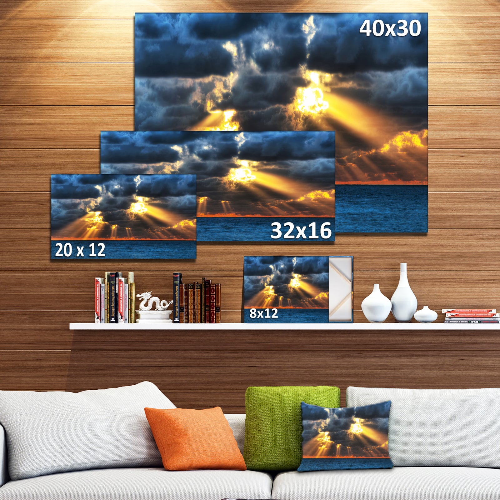 Fight Between Dark and Light - Landscape Artwork Canvas