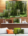 Wild Green Forest Panorama - Oversized Forest Canvas Artwork