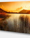 Calm Evening with Lake and Mountains - Landscape Artwork Canvas