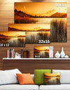 Calm Evening with Lake and Mountains - Landscape Artwork Canvas