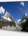 Glacier nearby Chamonix Panorama - Landscape Artwork Canvas