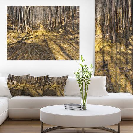 Majestic Autumn Forest Panorama - Landscape Artwork Canvas