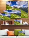 Blossom Flowers in Mountains - Landscape Artwork Canvas