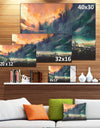 Abstract Sci-fi City Watercolor - Large Photography Canvas Art