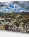 Clouds and Stones under Wild Clouds - Landscape Artwork Canvas