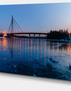 Moscow Bridge in Kiev Panorama - Cityscape Artwork Canvas