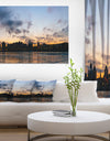 Sunset with Clouds in Kiev Panorama - Cityscape Artwork Canvas