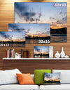 Sunset with Clouds in Kiev Panorama - Cityscape Artwork Canvas