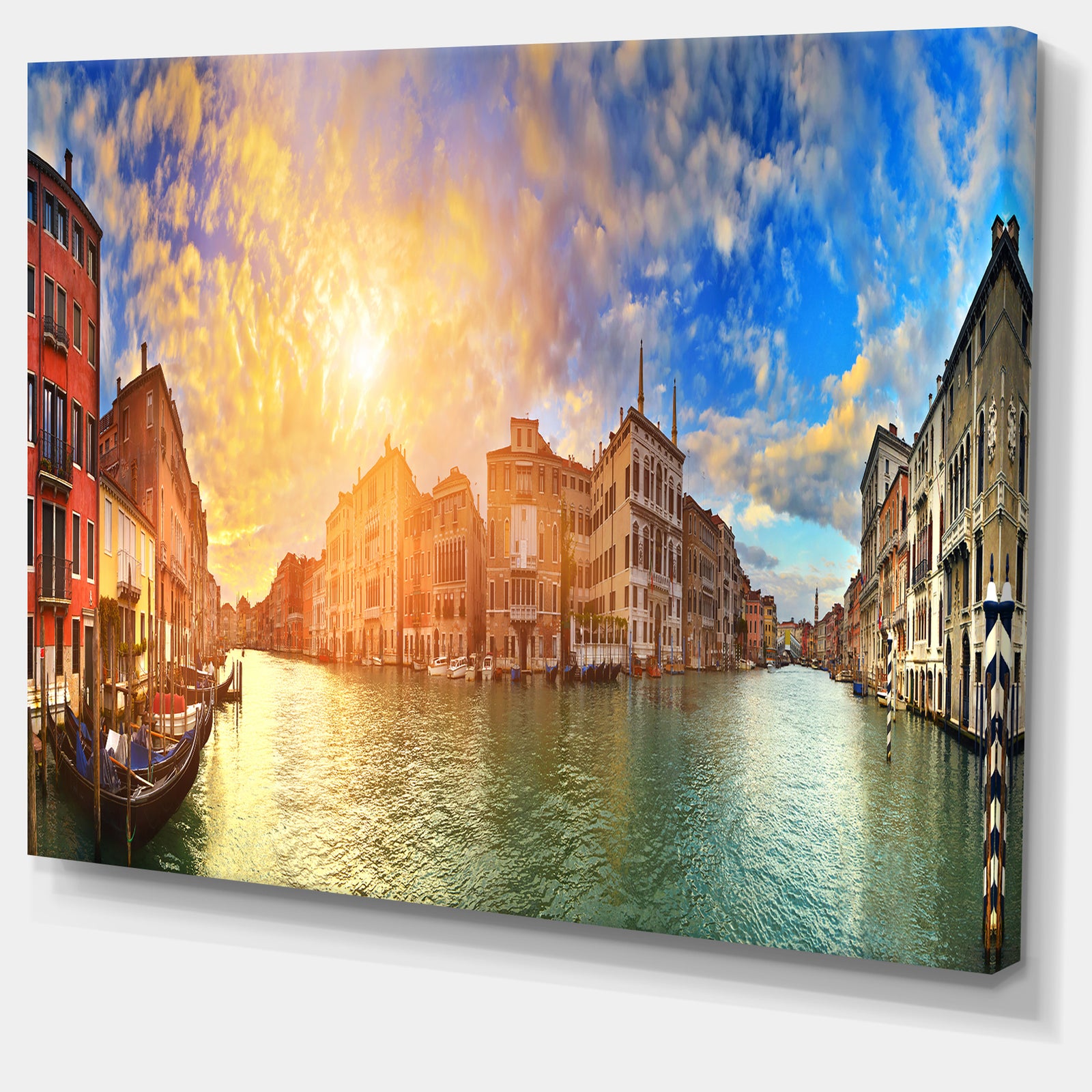 Grand Canal Venice Panorama - Cityscape Artwork Canvas