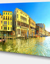 Yellow Tinged Grand Canal Venice - Cityscape Artwork Canvas