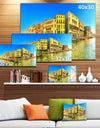 Yellow Tinged Grand Canal Panorama - Cityscape Artwork Canvas