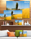 Tuscany Wheat Field Hill Panorama - Landscape Artwork Canvas