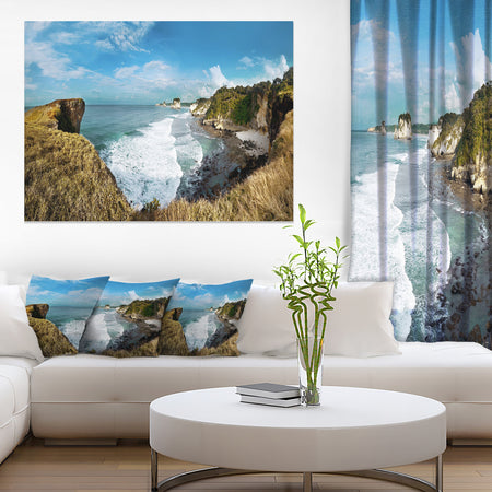 Rocky Beach on the Sumba Island - Large Seascape Art Canvas Print