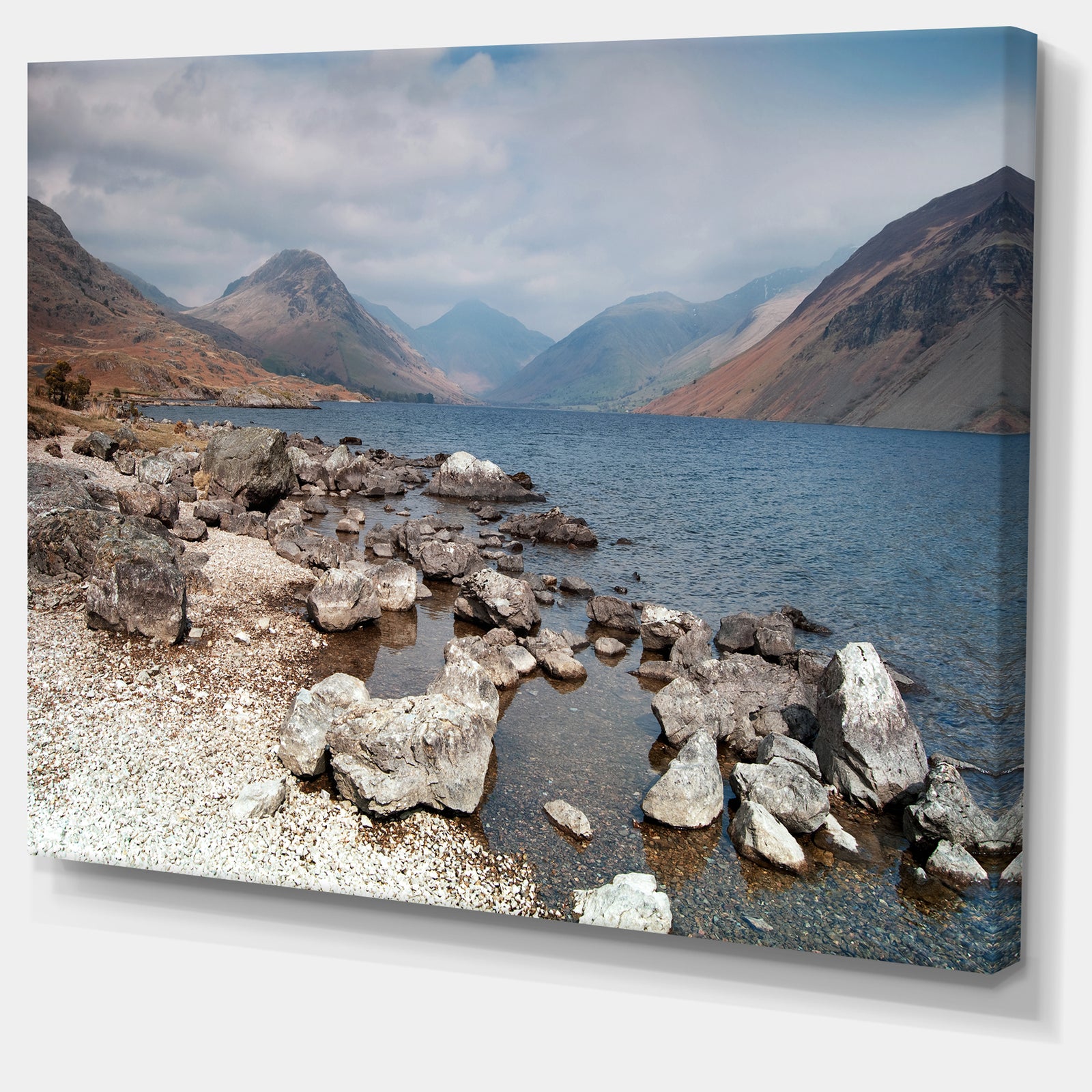 Rocky Wast Water in Lake District - Landscape Artwork Canvas
