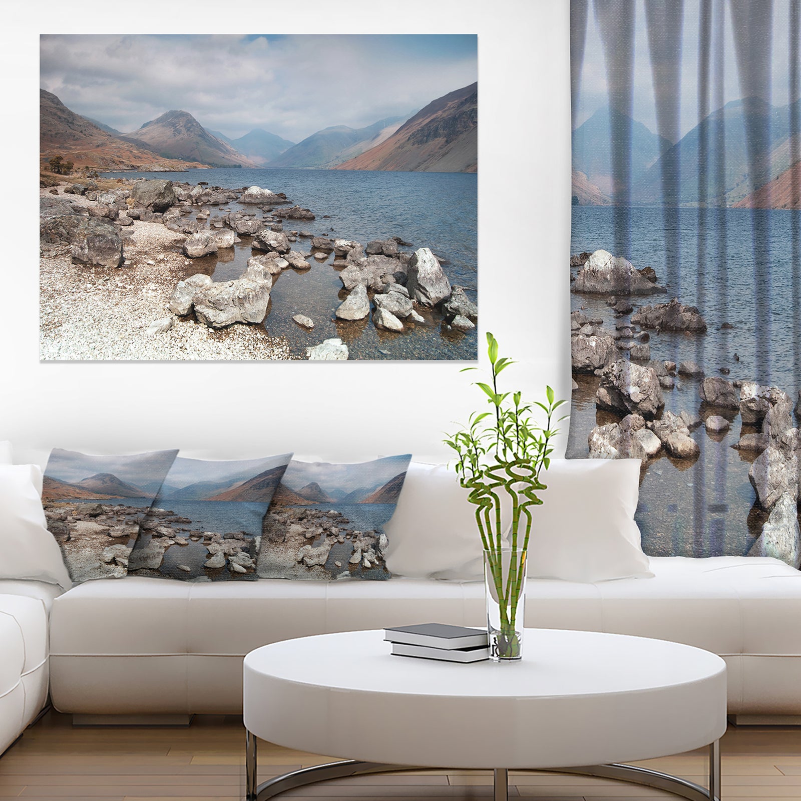 Rocky Wast Water in Lake District - Landscape Artwork Canvas