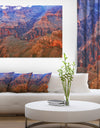 Blue and Red Grand Canyon View - Landscape Artwork Canvas