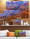 Blue and Red Grand Canyon View - Landscape Artwork Canvas