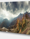 Caucasus Mountains White Panorama - Landscape Artwork Canvas