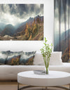 Caucasus Mountains White Panorama - Landscape Artwork Canvas