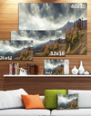 Caucasus Mountains White Panorama - Landscape Artwork Canvas