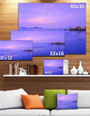 Blue Sunset at Lung Kwu Tan Coastline - Landscape Artwork Canvas