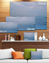 Light Blue Sunset at Lung Kwu Tan Beach - Landscape Artwork Canvas