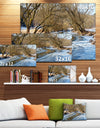 Blue Sunny Day in Winter Landscape - Landscape Artwork Canvas