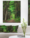 Dreamy Greenery in Dense Forest - Large Forest Wall Art Canvas