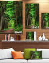 Dreamy Greenery in Dense Forest - Large Forest Wall Art Canvas