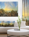 Sri Lanka Romantic Beach Panorama - Large Seascape Art Canvas Print