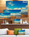 Deserted Brown Sea Coastline - Landscape Artwork Canvas