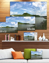 Wide Lake Trees Sky Landscape - Landscape Artwork Canvas