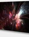 Dark Alien Digital Art Fractal Flower - Large Floral Canvas Art Print