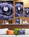 Shiny Fractal Flower with Bokeh Effect - Large Floral Canvas Art Print