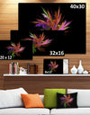 Excitingly Colorful Fractal Flower - Large Floral Canvas Art Print