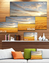 Expansive Brown Field - Landscape Wall Art Canvas