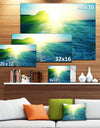 Foaming Blue Waves - Seashore Canvas Art