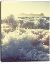 Roaring White Waves on Beach - Seashore Canvas Wall Artwork